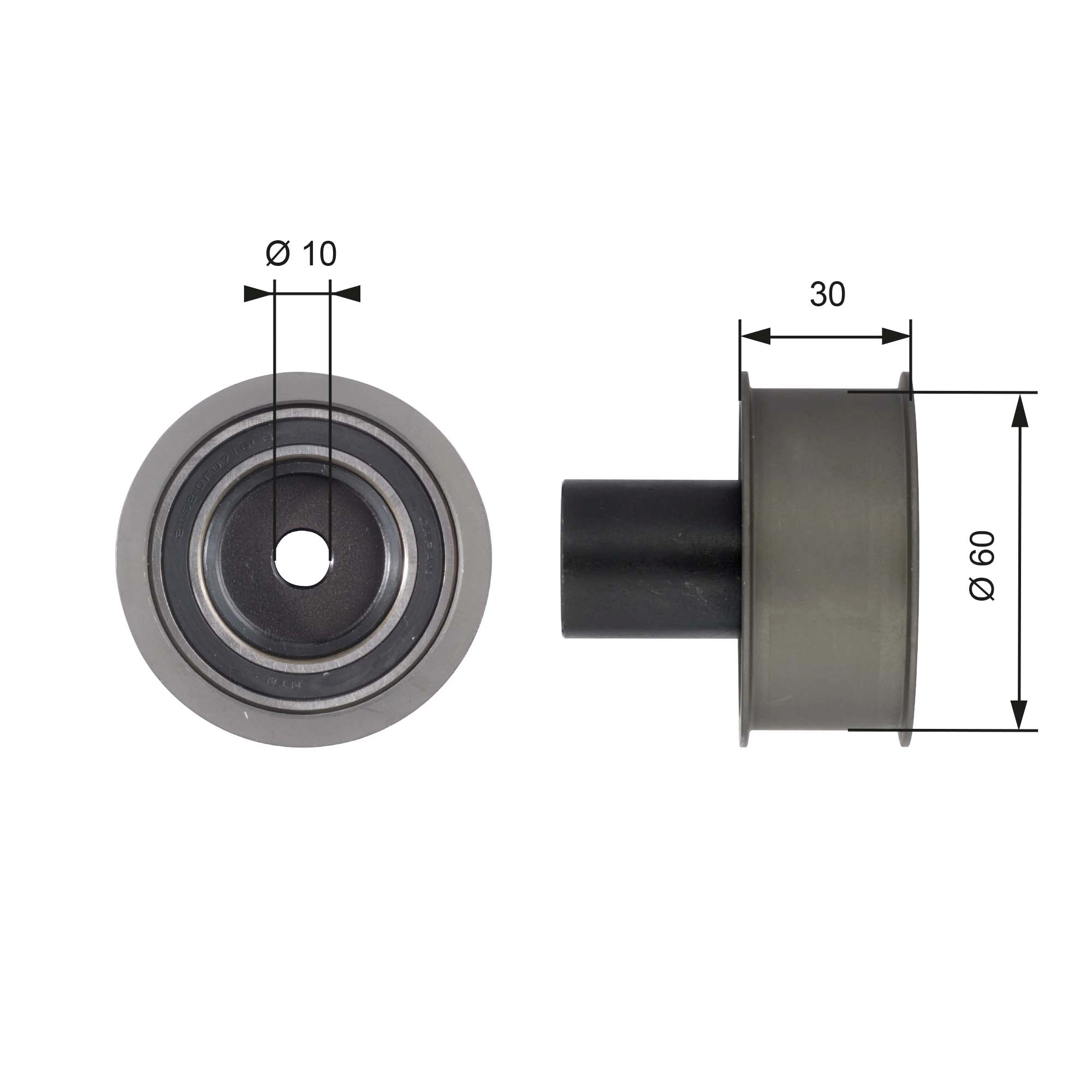 Deflection Pulley/Guide Pulley, timing belt