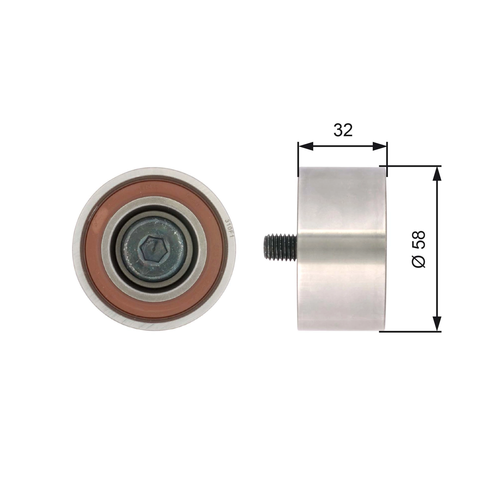 Deflection Pulley/Guide Pulley, timing belt
