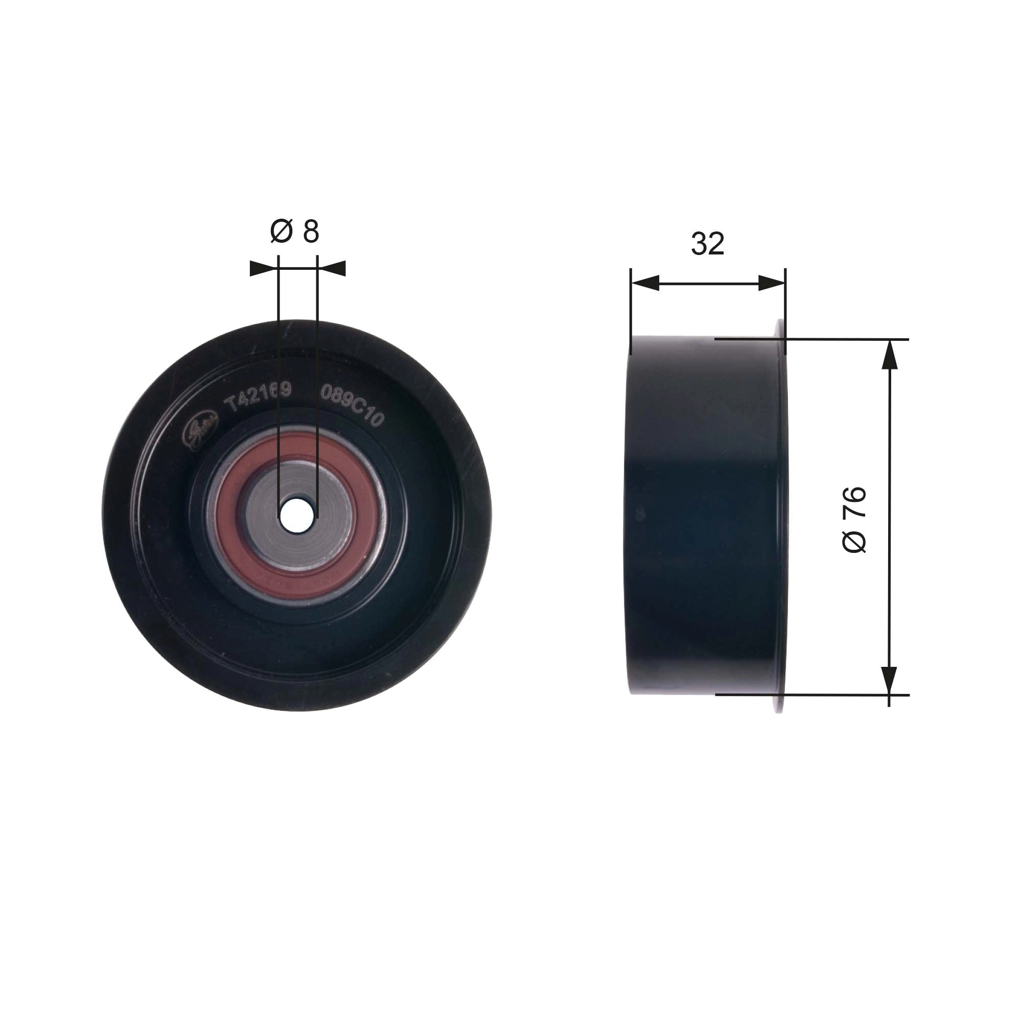 Deflection Pulley/Guide Pulley, timing belt