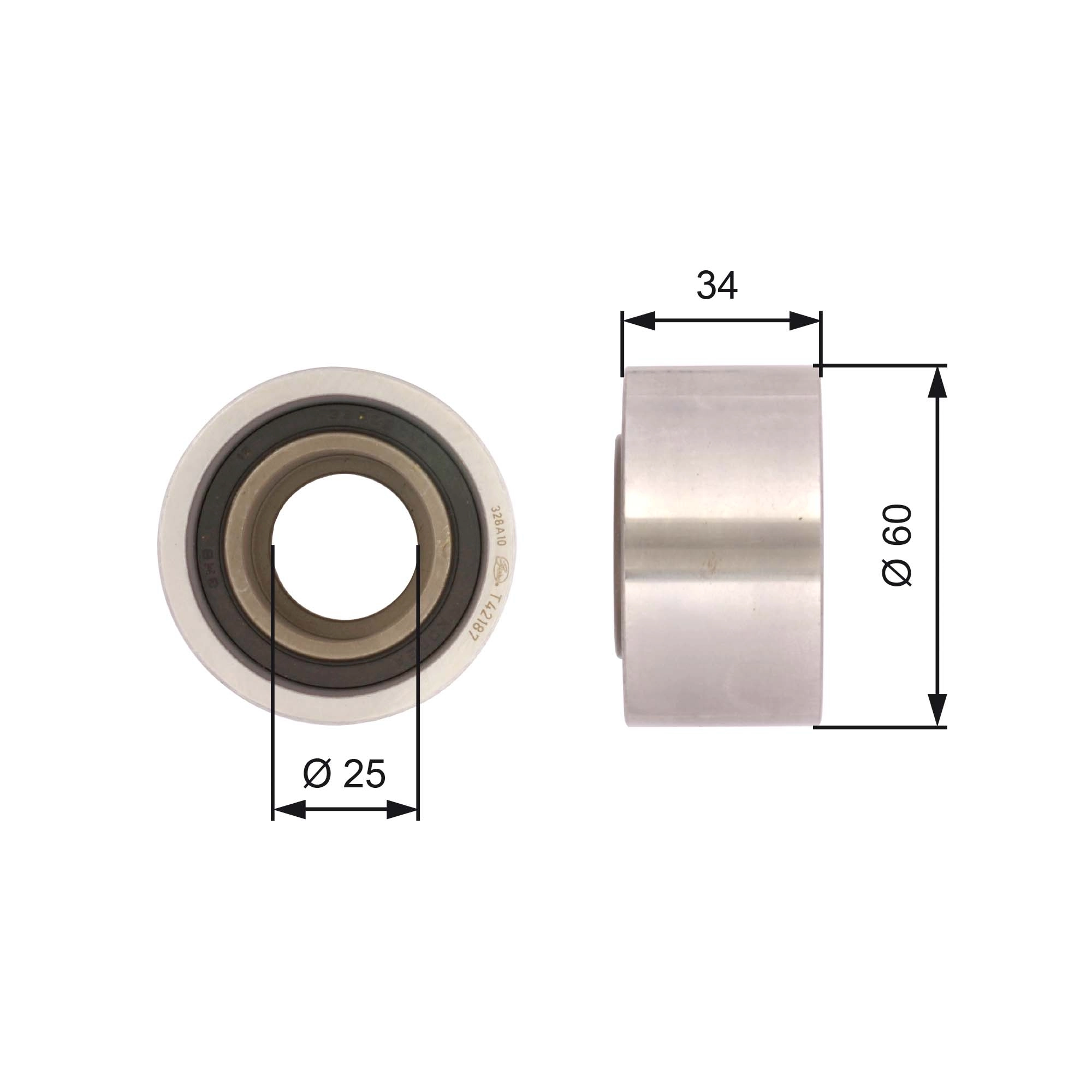 Deflection Pulley/Guide Pulley, timing belt
