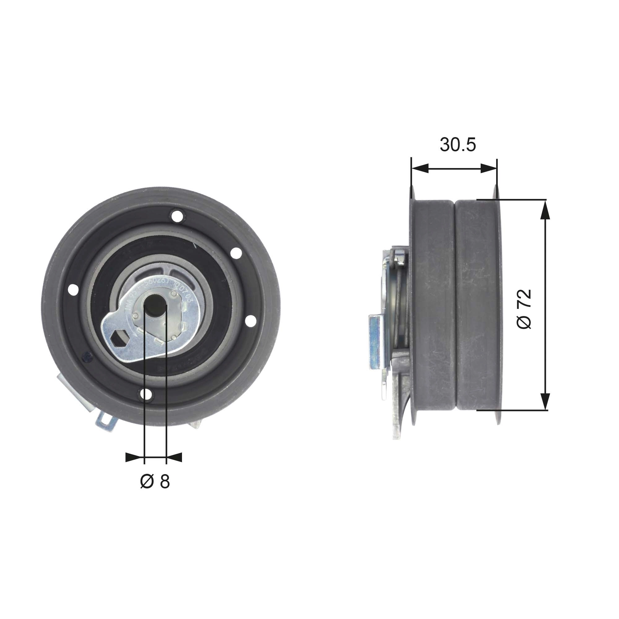 Tensioner Pulley, timing belt