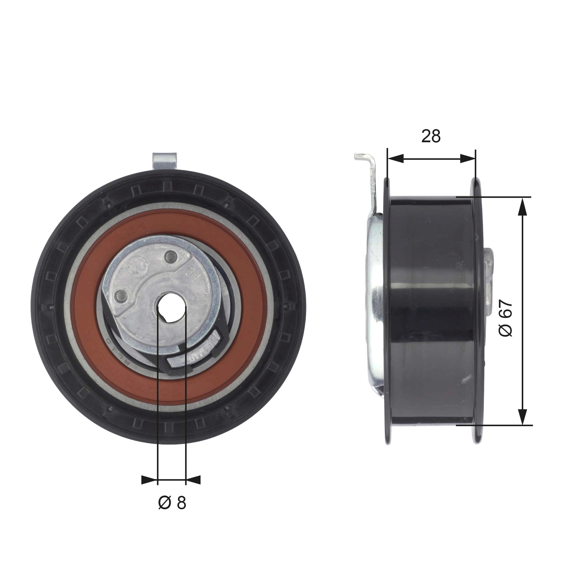 Tensioner Pulley, timing belt