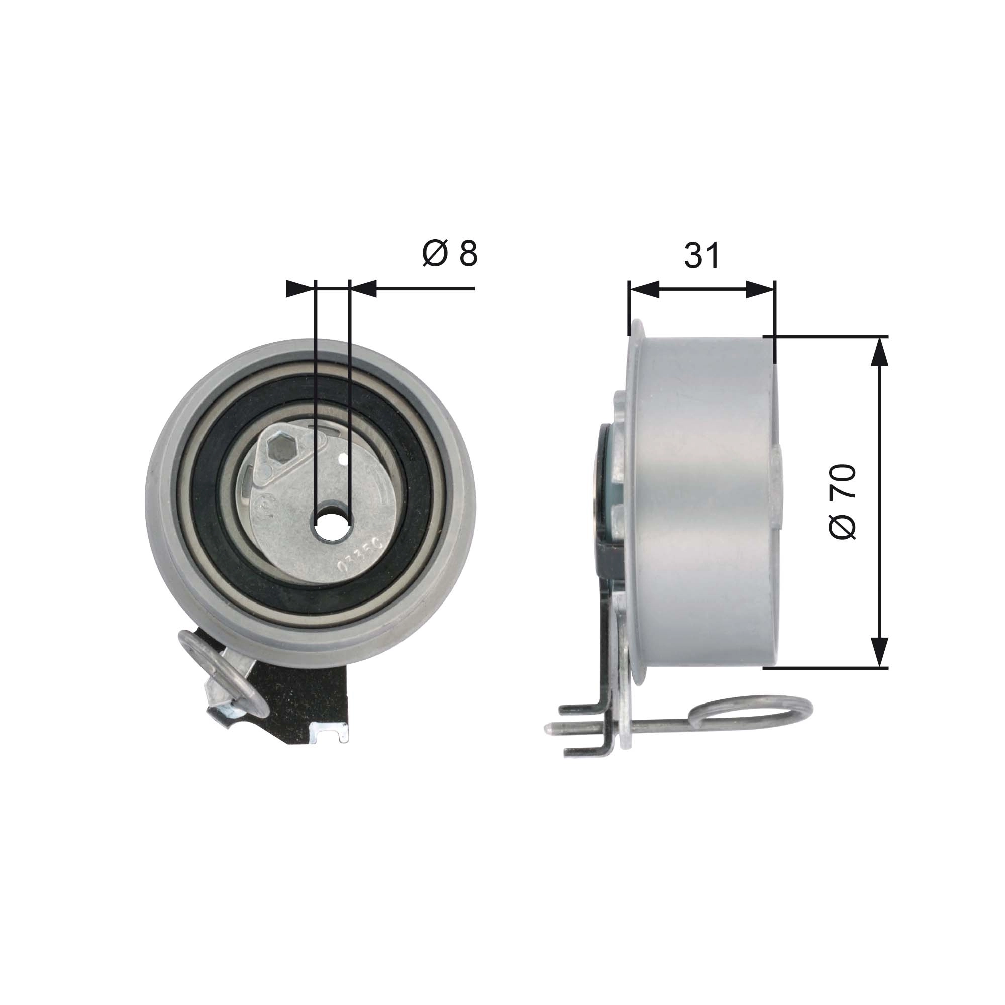 Tensioner Pulley, timing belt