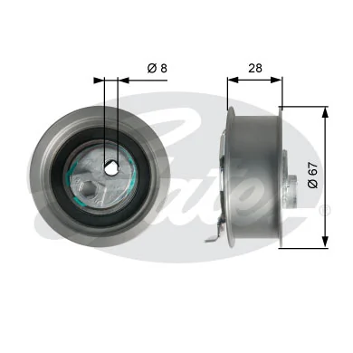 Tensioner Pulley, timing belt
