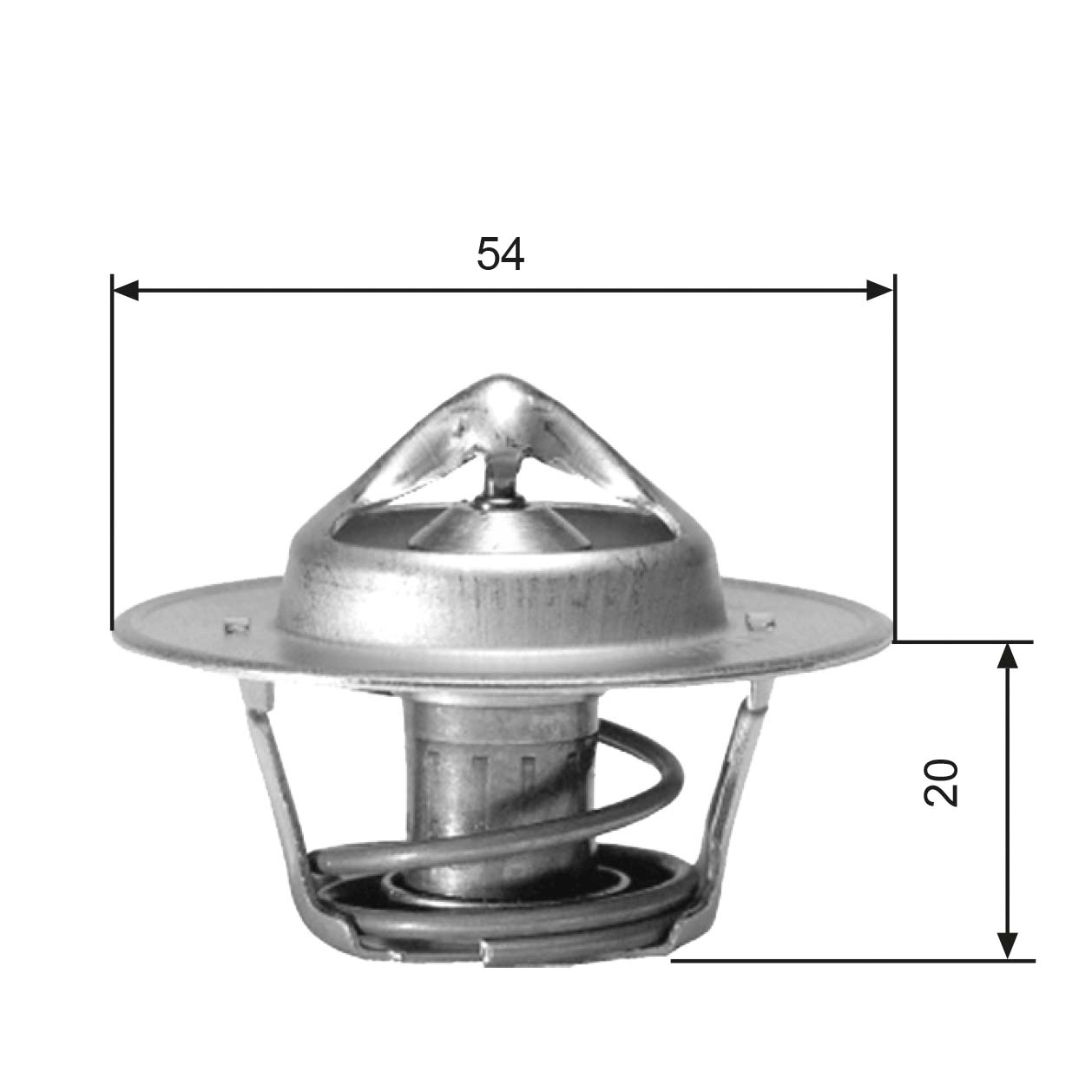 Thermostat, coolant