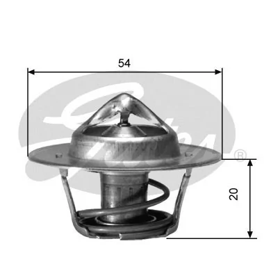 Thermostat, coolant