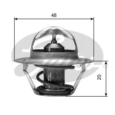 Thermostat, coolant