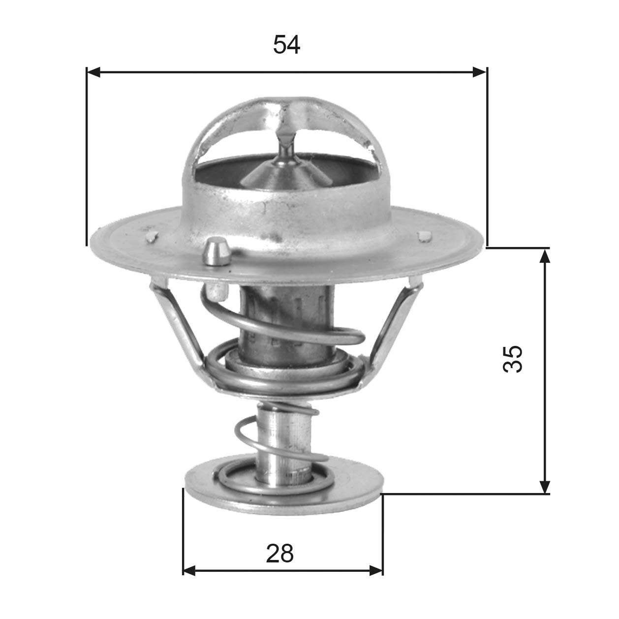 Thermostat, coolant