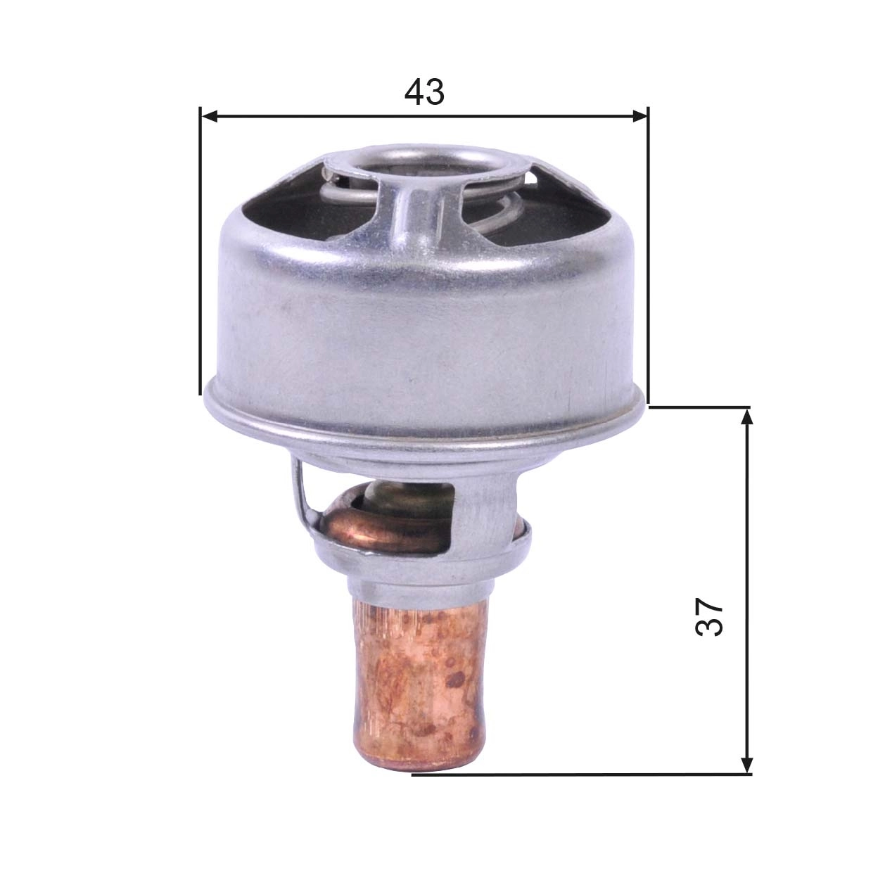 Thermostat, coolant