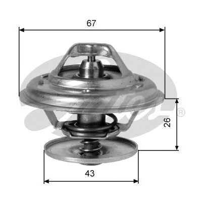 Thermostat, coolant