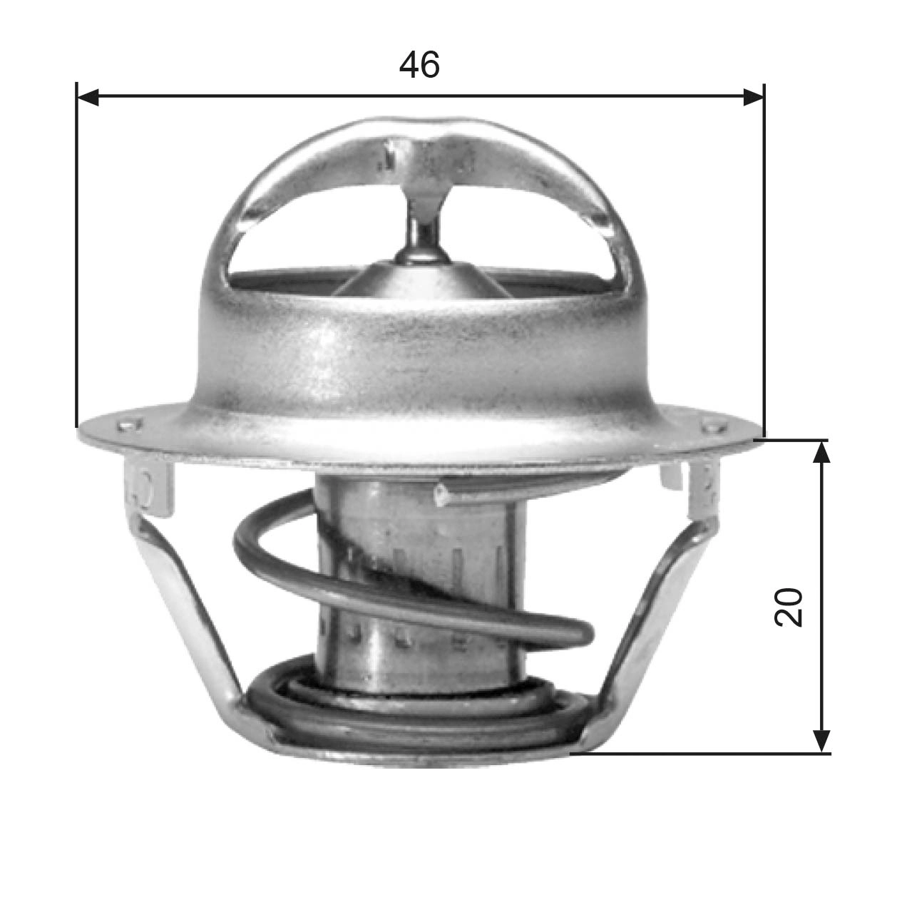 Thermostat, coolant