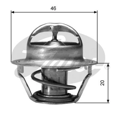 Thermostat, coolant