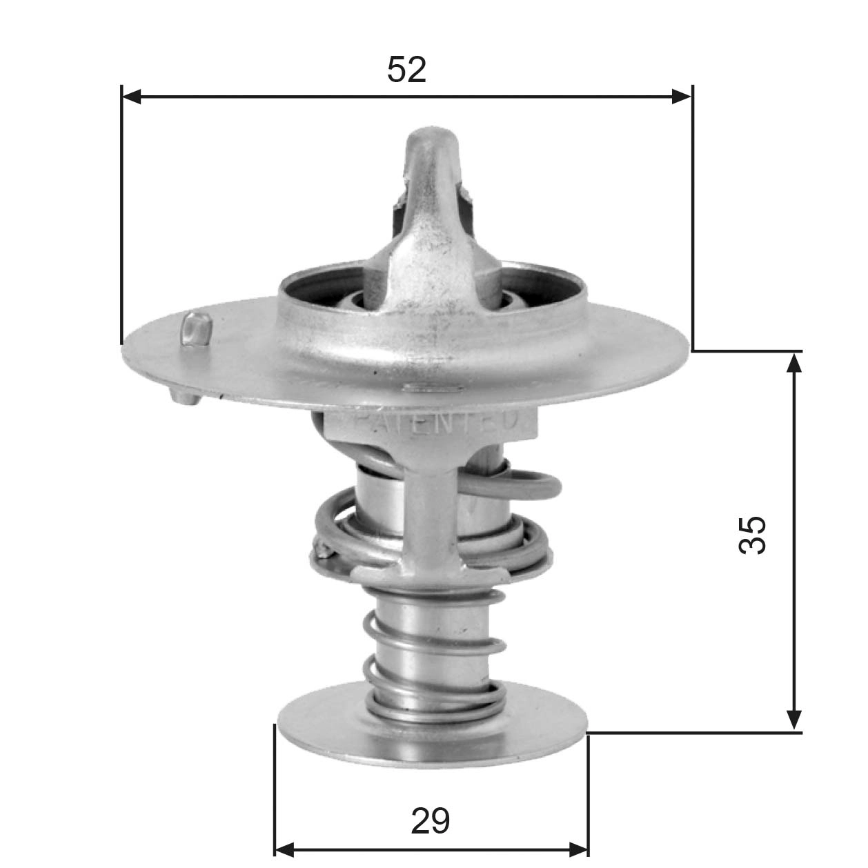 Thermostat, coolant