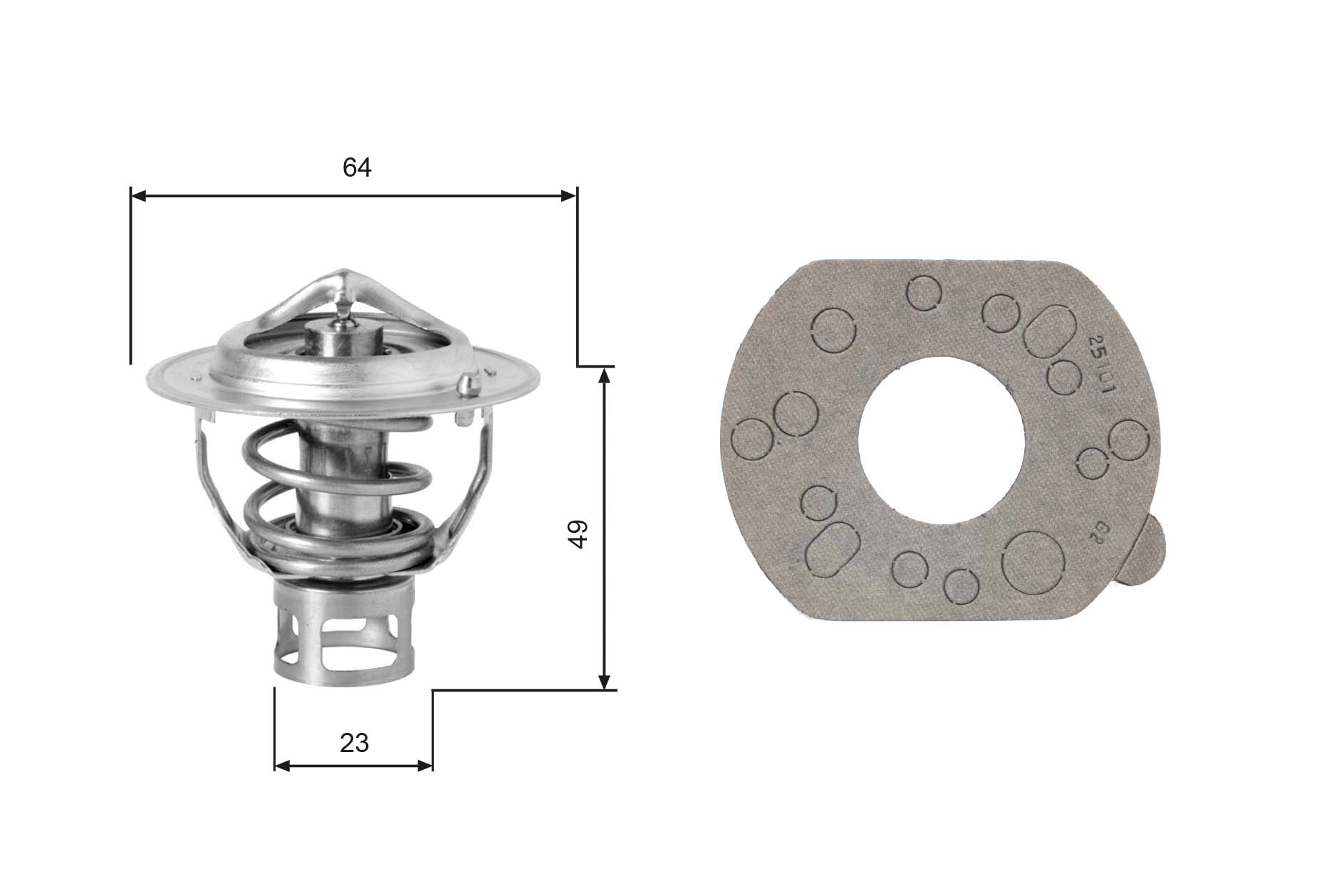 Thermostat, coolant