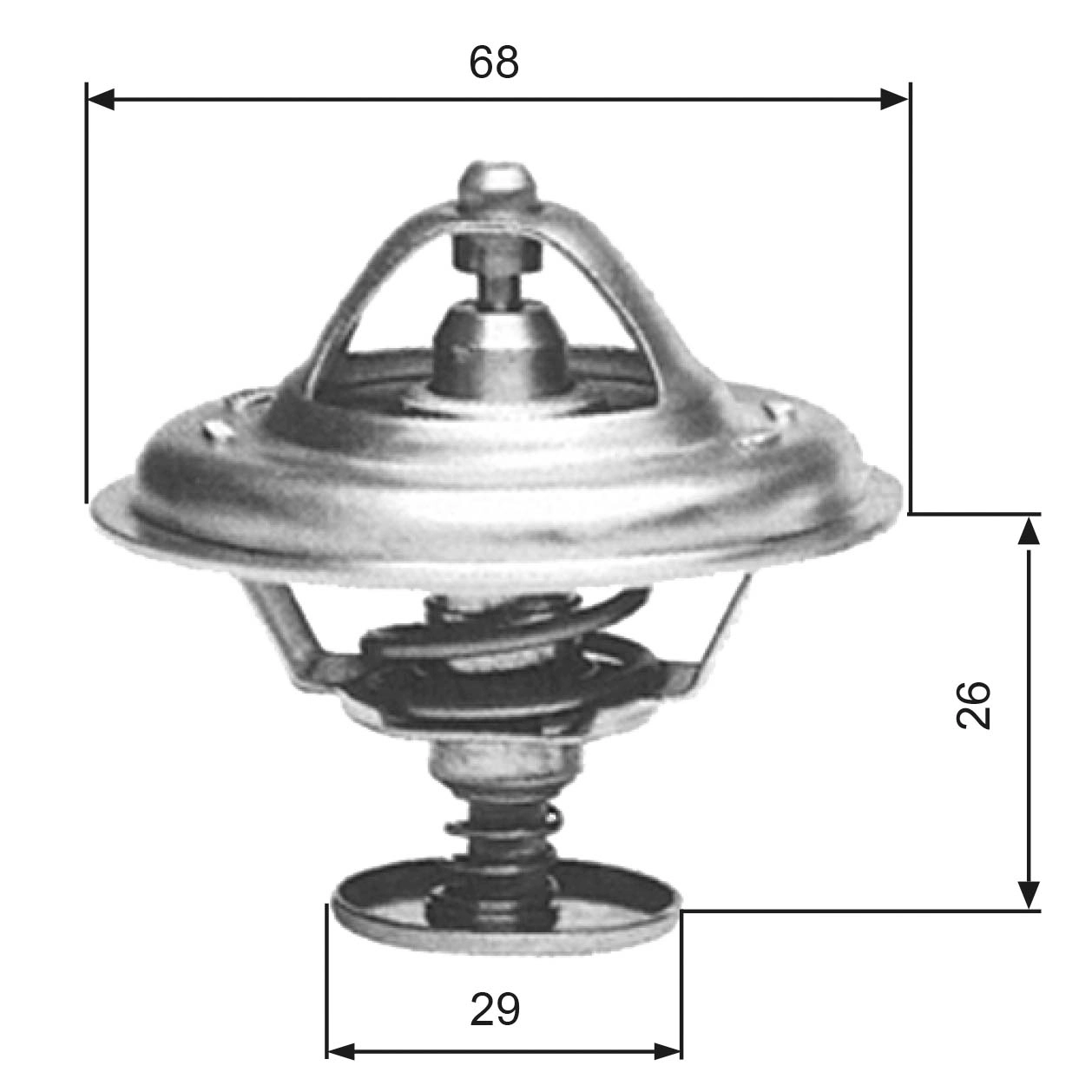 Thermostat, coolant