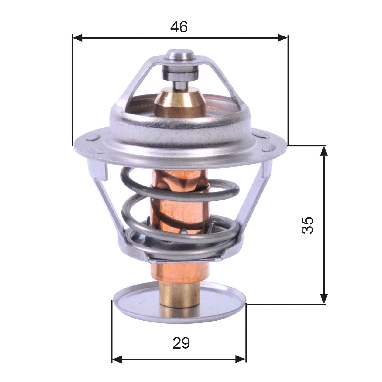 Thermostat, coolant