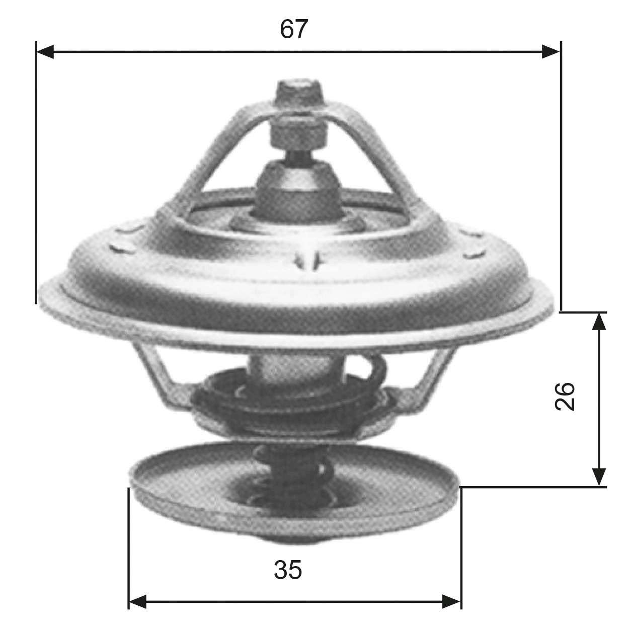 Thermostat, coolant