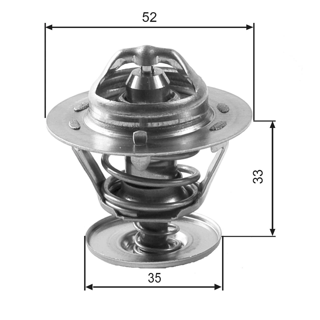 Thermostat, coolant