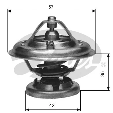 Thermostat, coolant