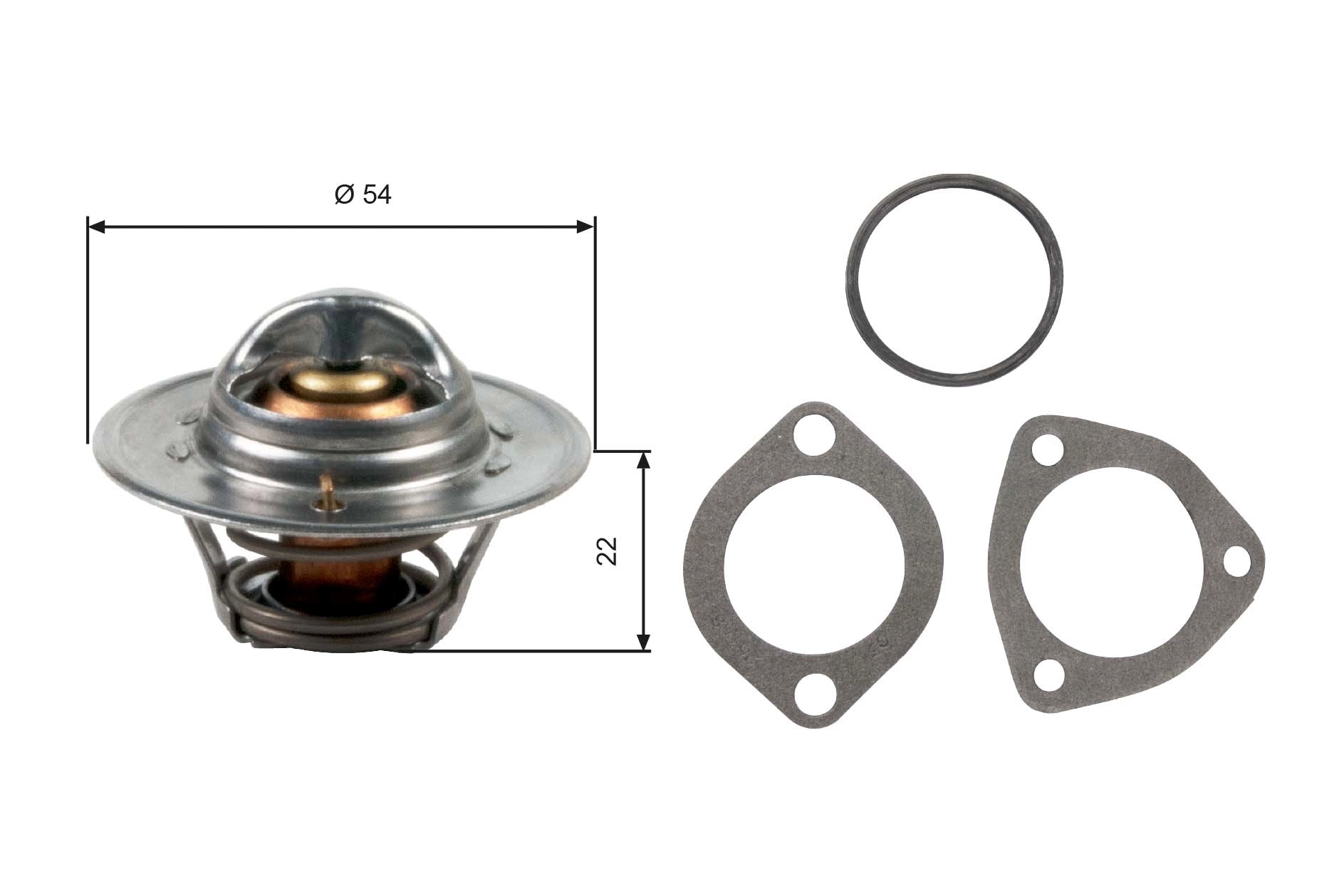 Thermostat, coolant