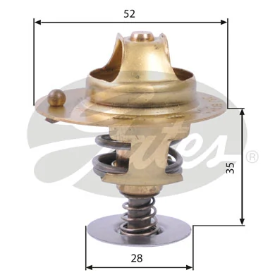 Thermostat, coolant