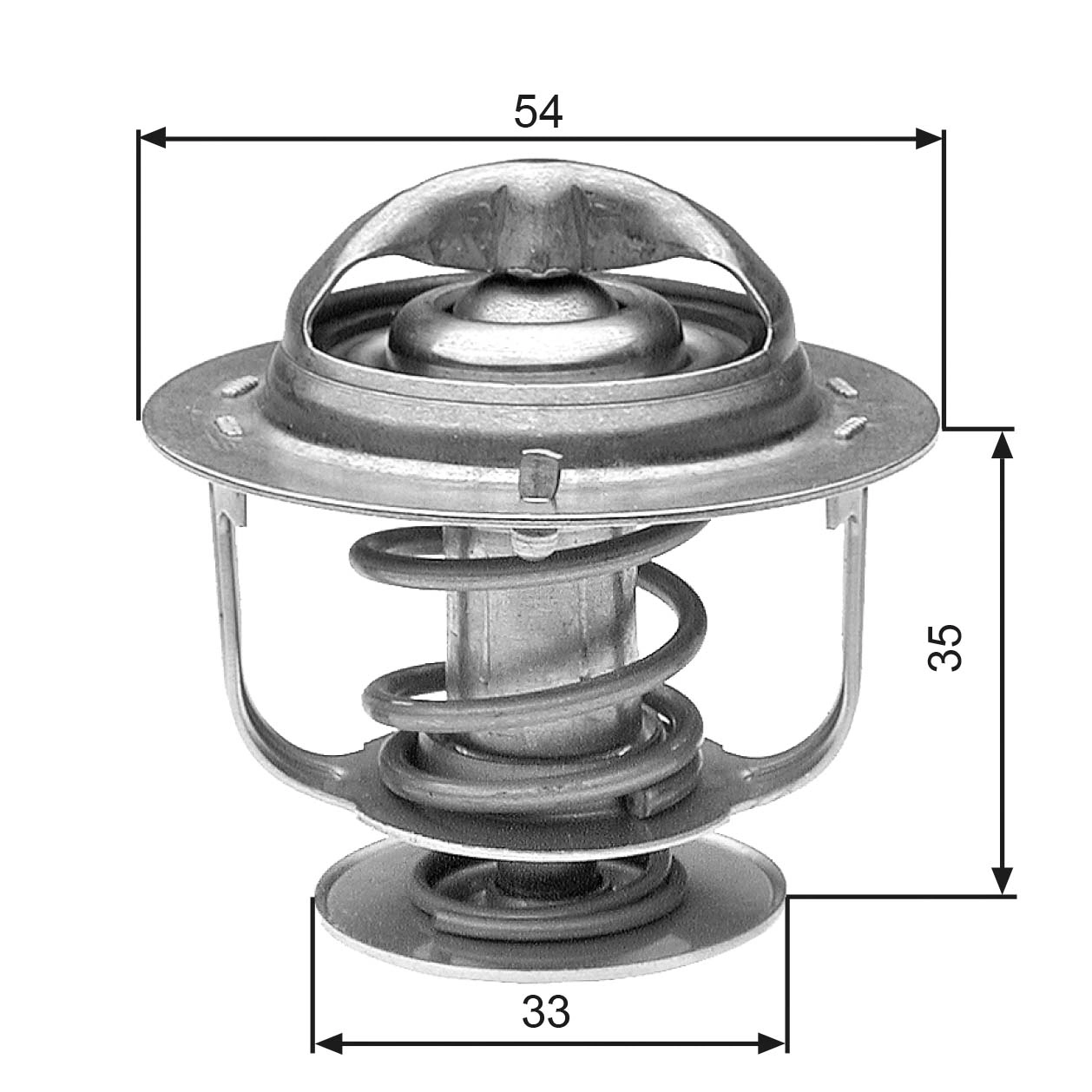 Thermostat, coolant