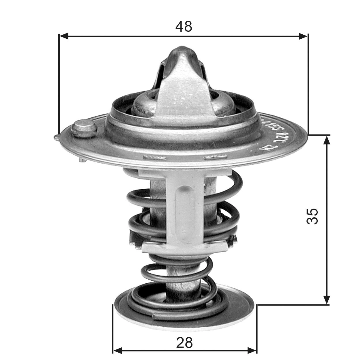 Thermostat, coolant