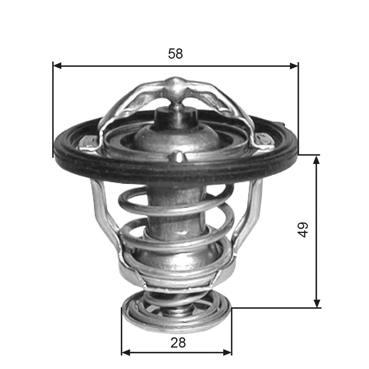 Thermostat, coolant