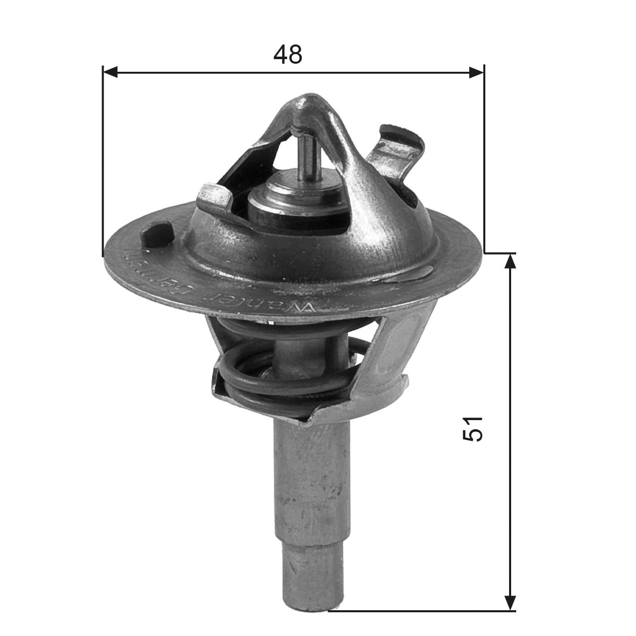 Thermostat, coolant