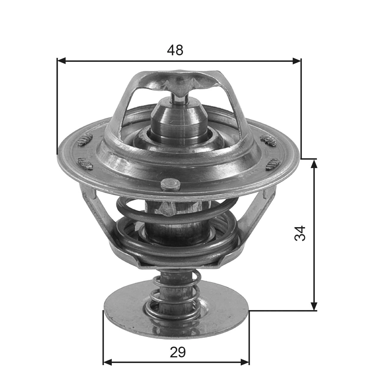 Thermostat, coolant