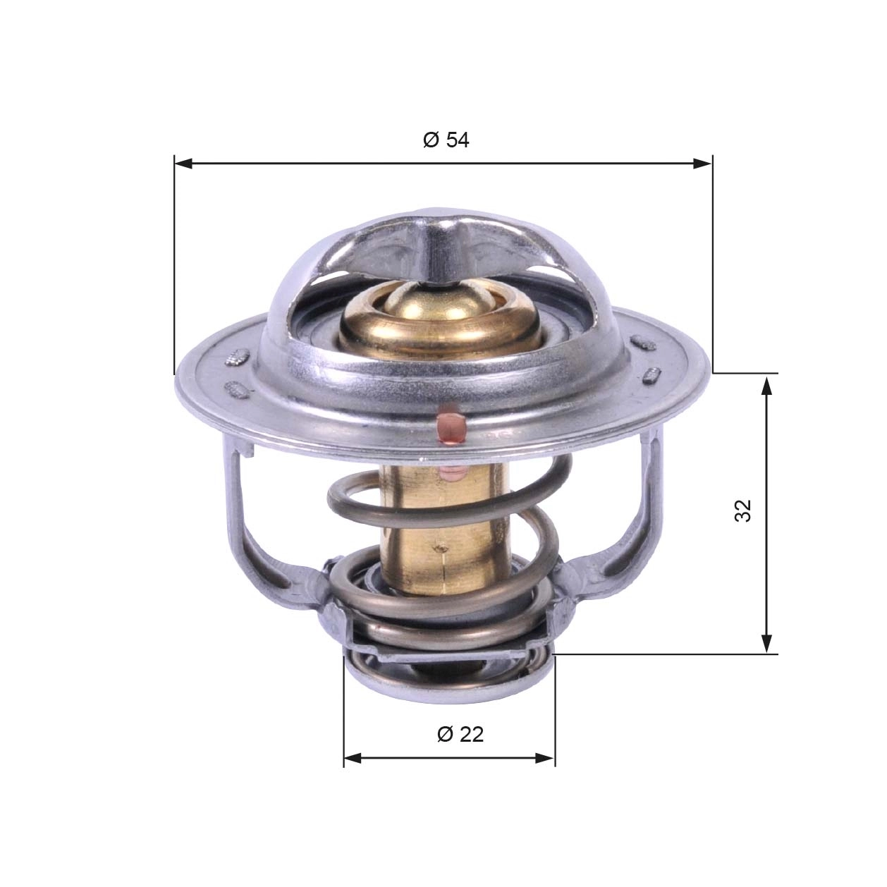 Thermostat, coolant