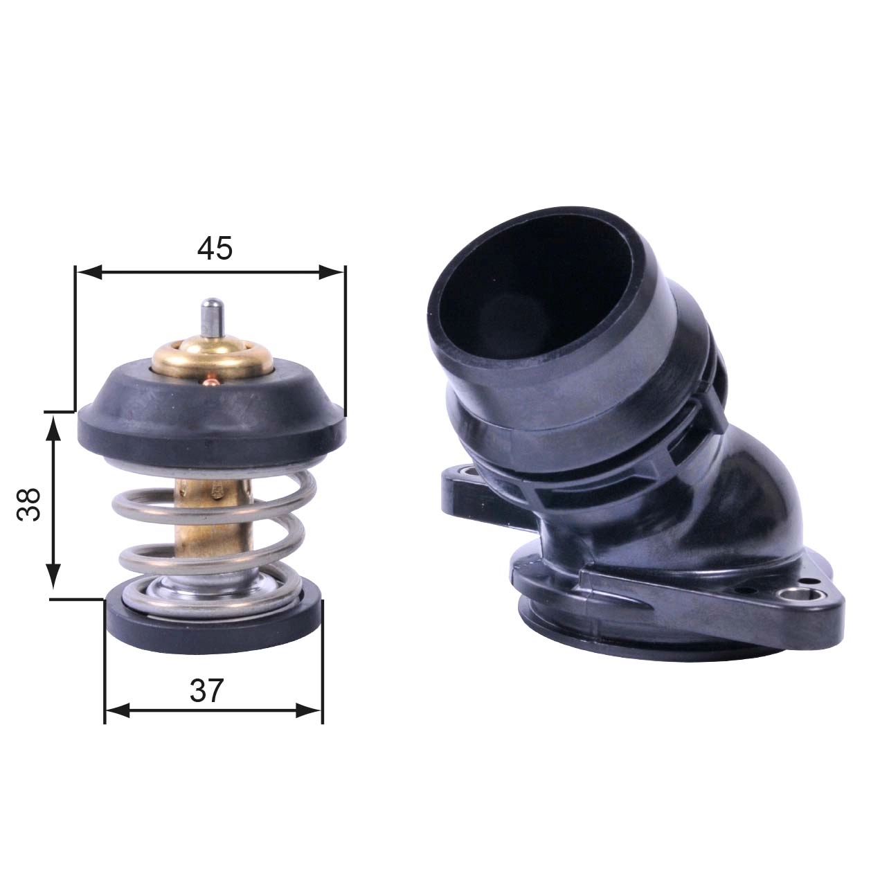 Thermostat, coolant