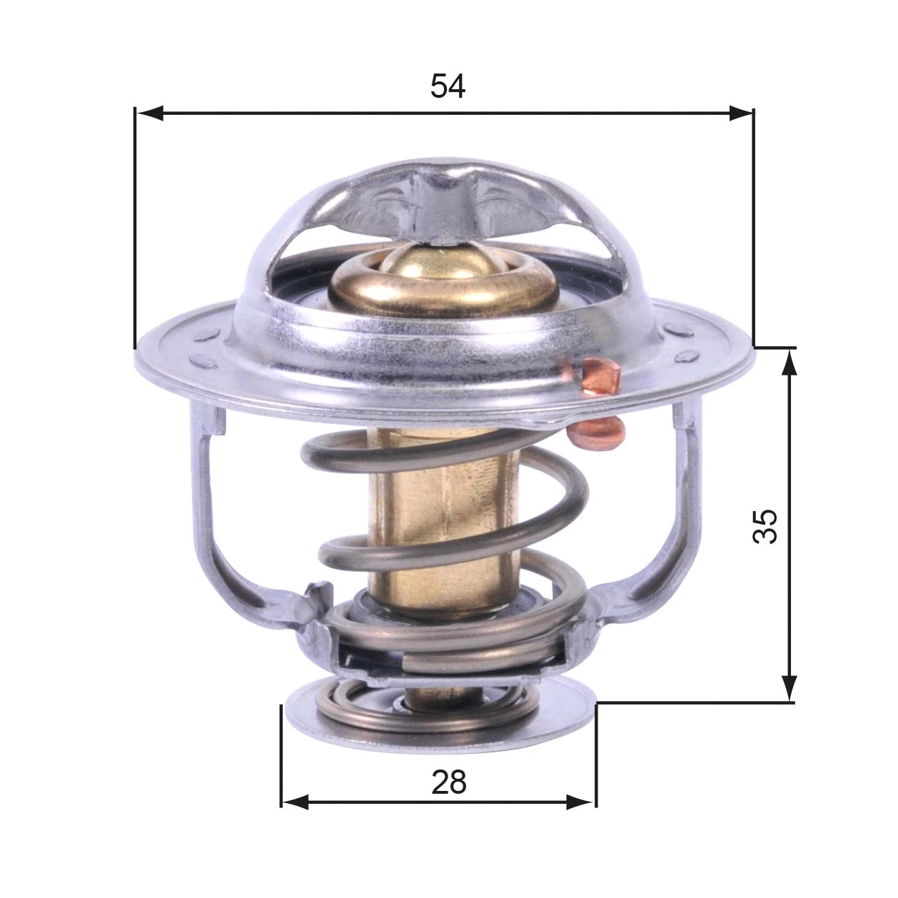 Thermostat, coolant