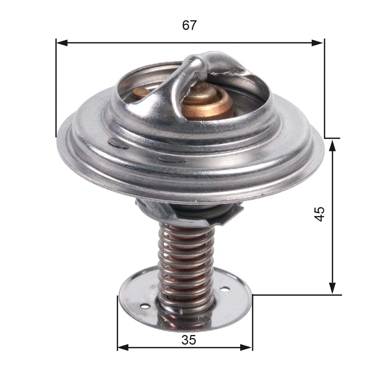 Thermostat, coolant