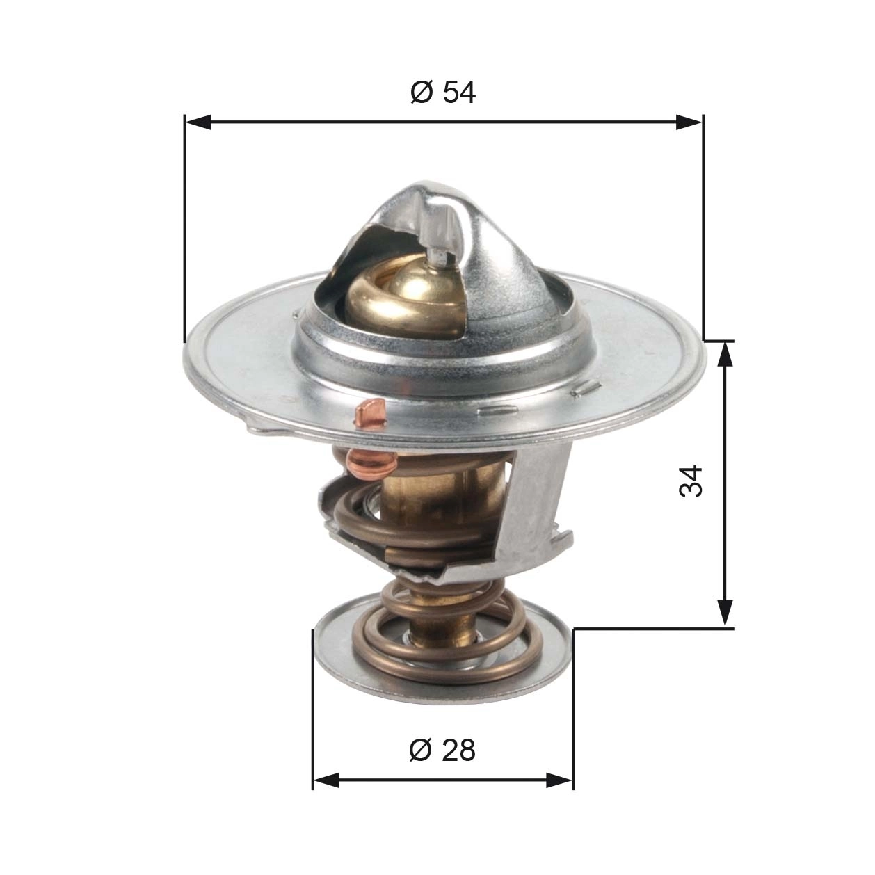 Thermostat, coolant