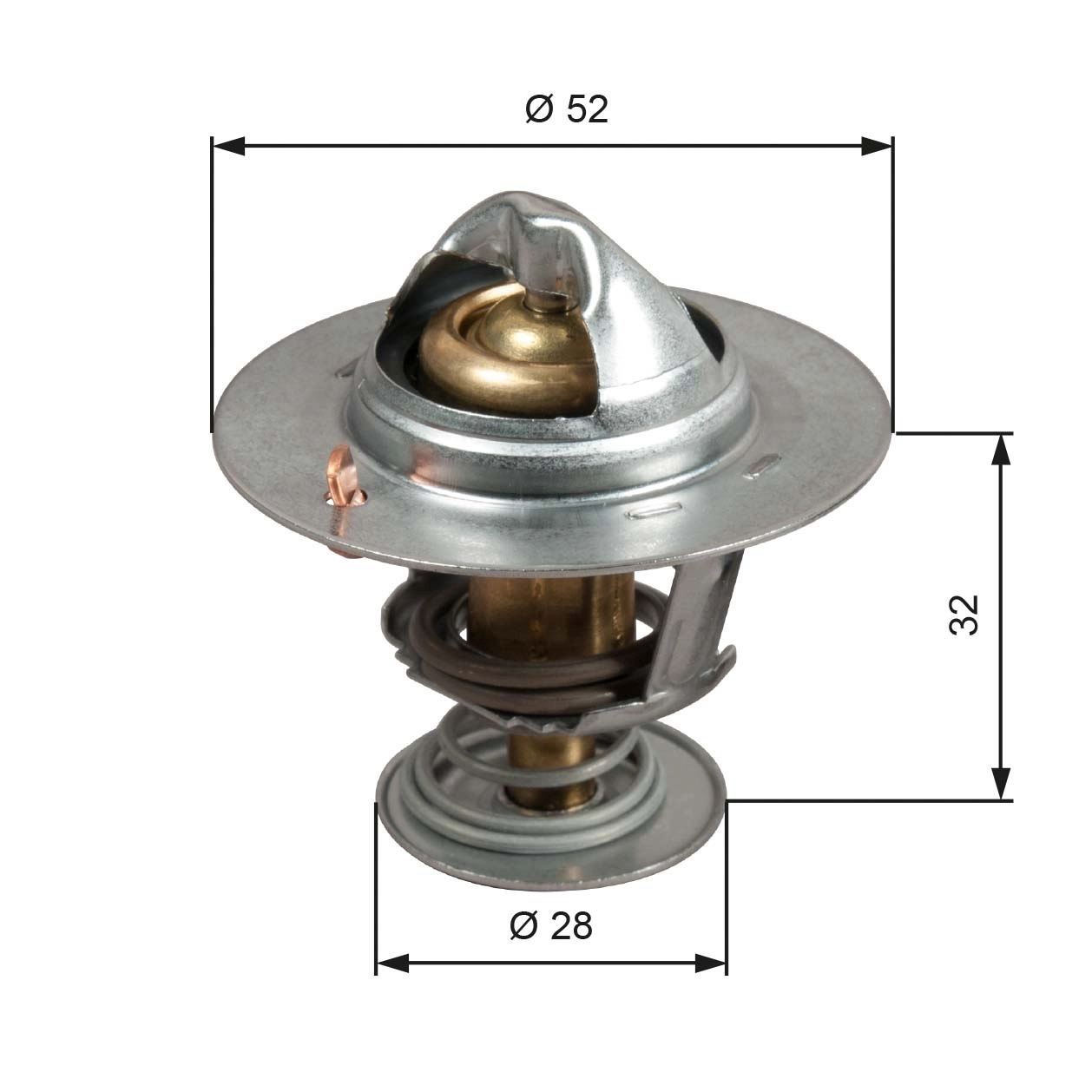 Thermostat, coolant