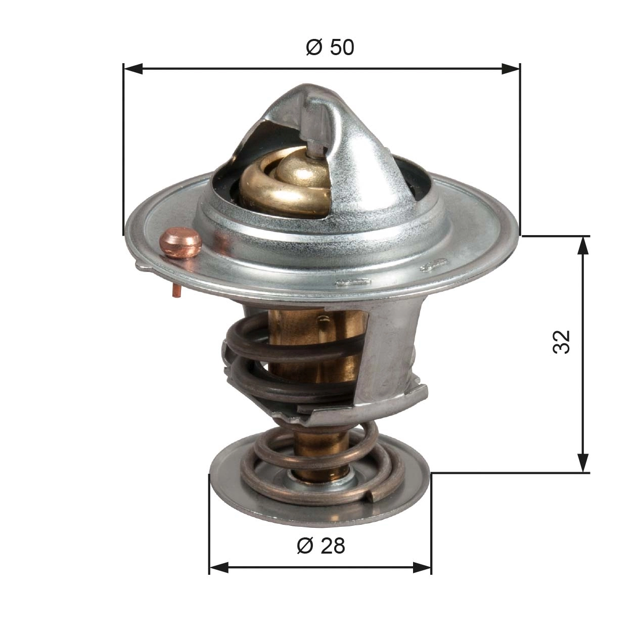 Thermostat, coolant