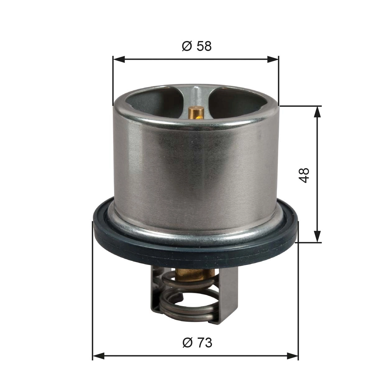Thermostat, coolant