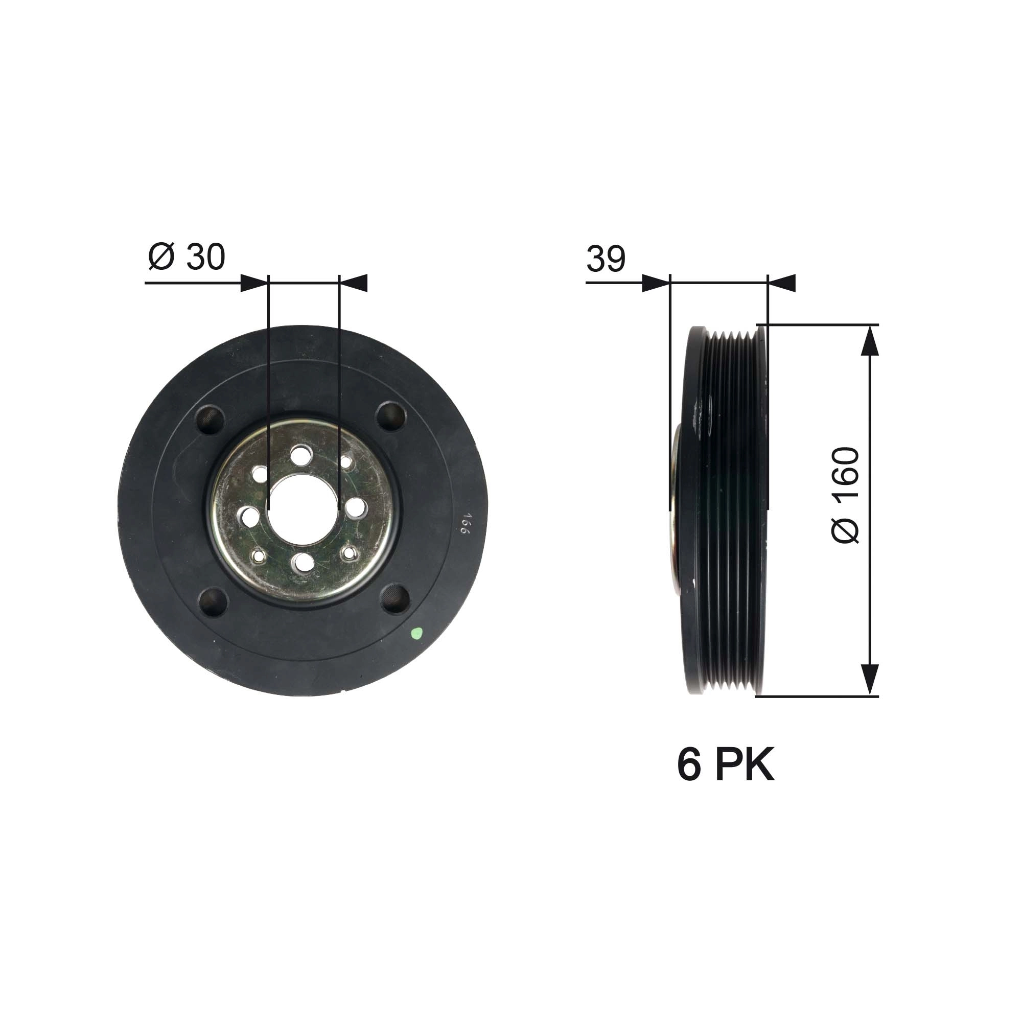 Belt Pulley, crankshaft