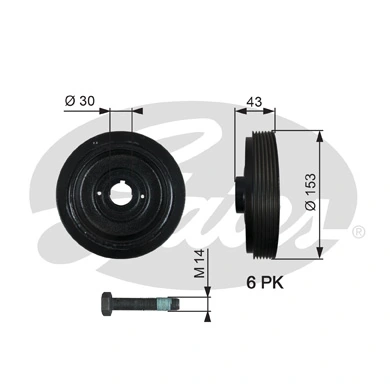 Belt Pulley, crankshaft