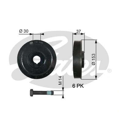 Belt Pulley, crankshaft