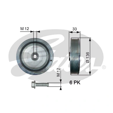 Belt Pulley, crankshaft