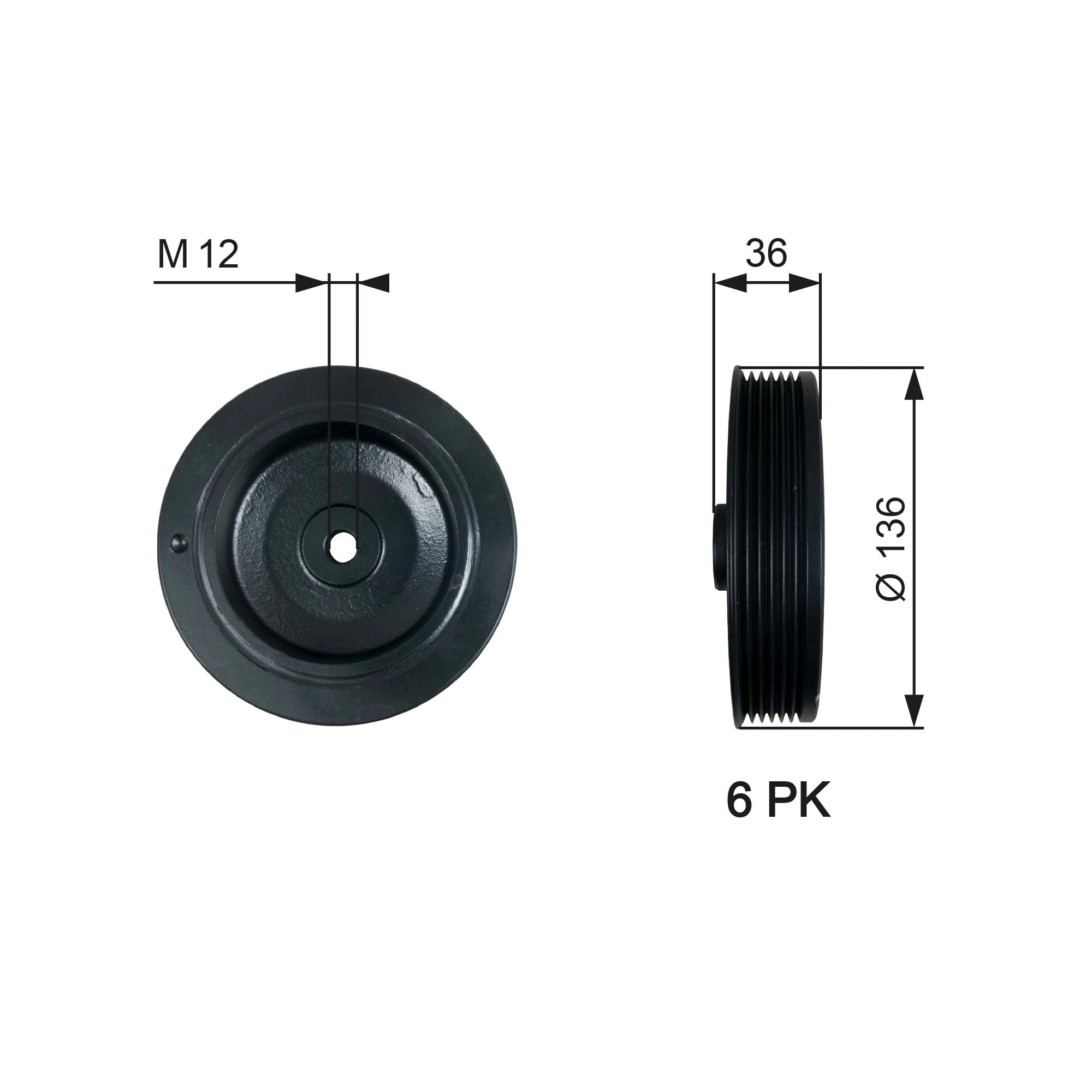 Belt Pulley, crankshaft