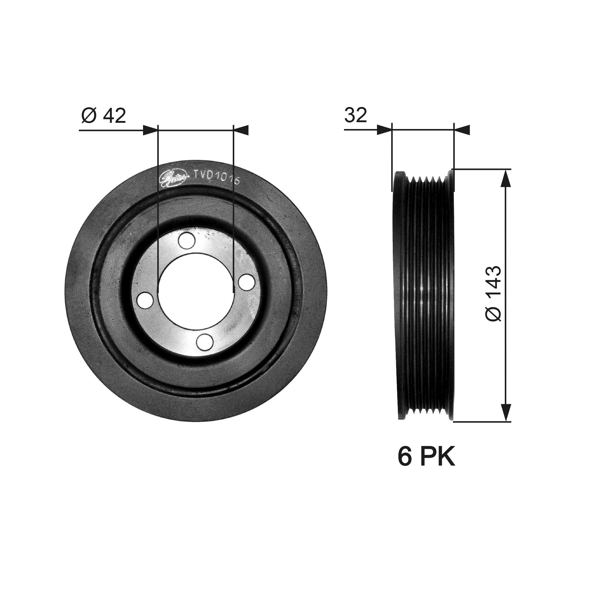 Belt Pulley, crankshaft