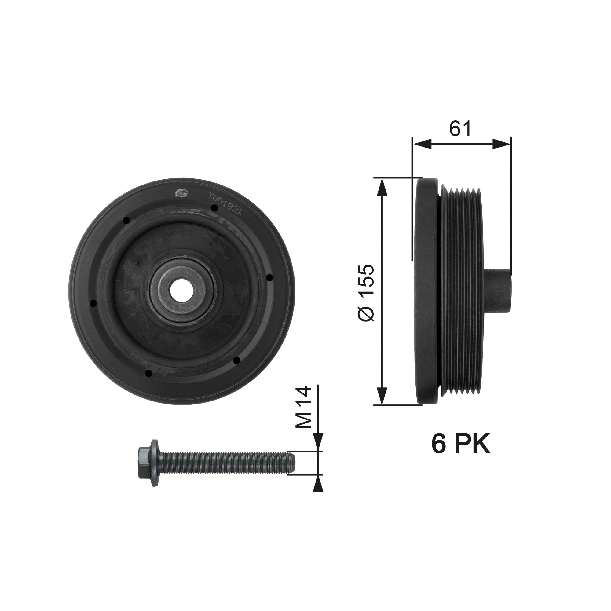 Belt Pulley, crankshaft
