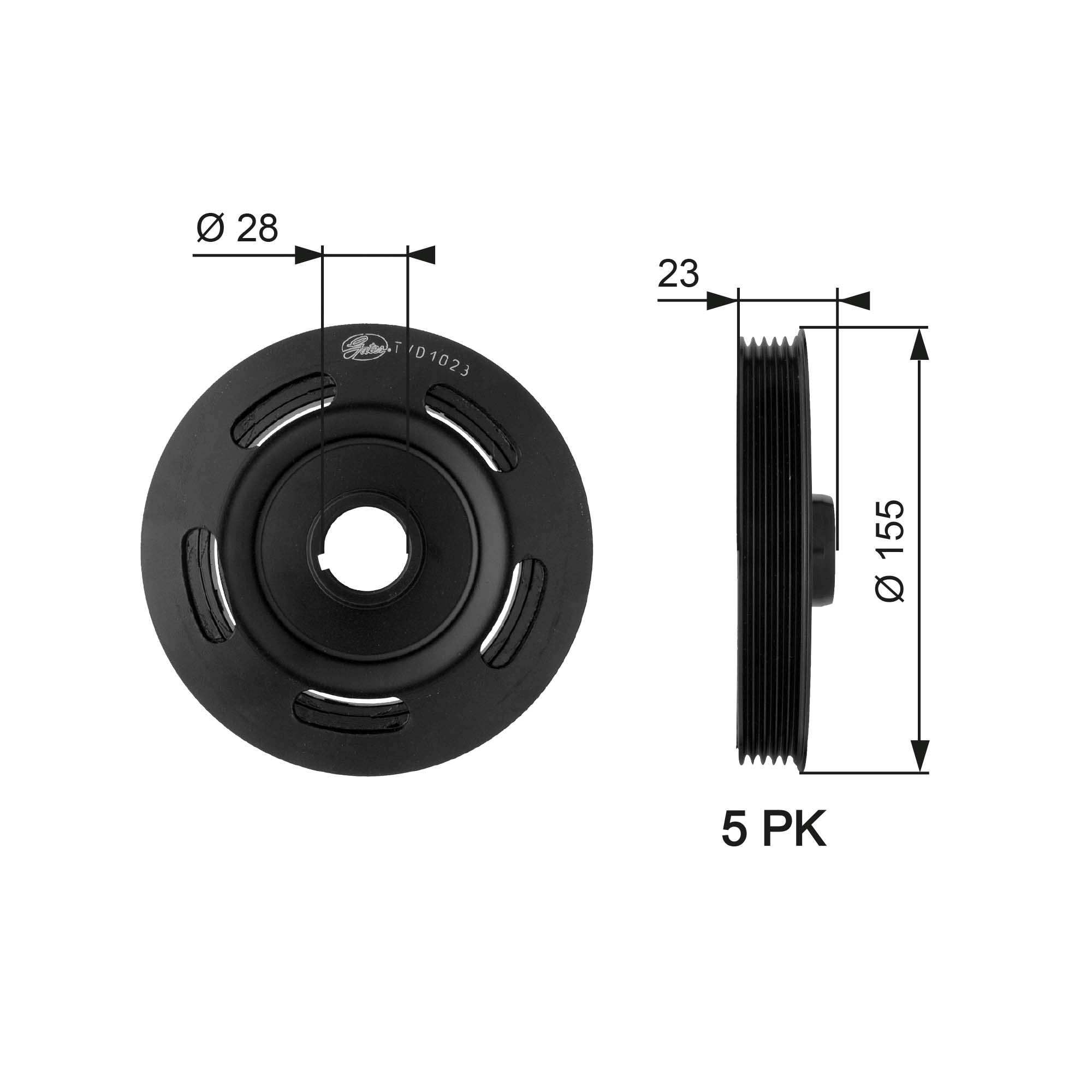 Belt Pulley, crankshaft