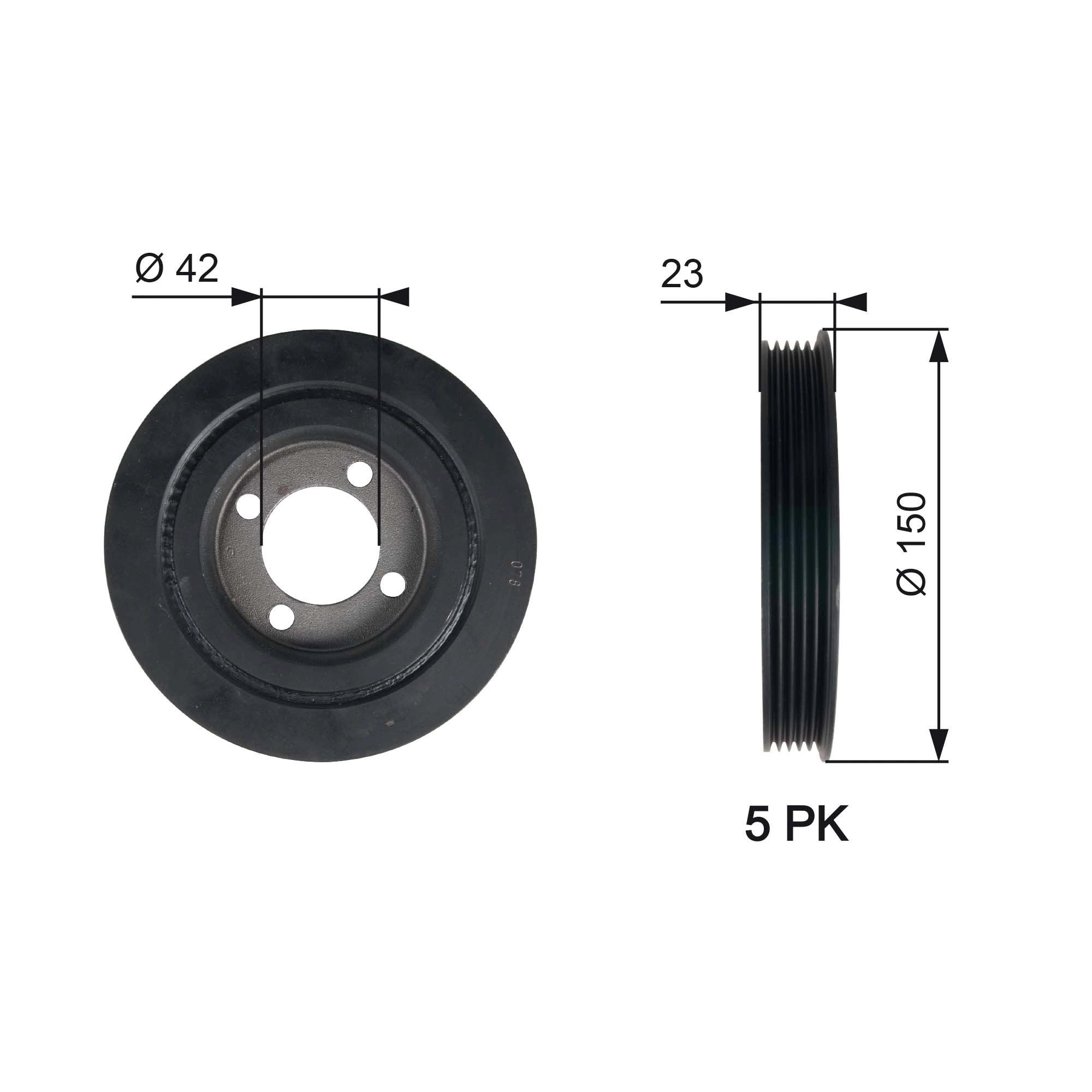 Belt Pulley, crankshaft