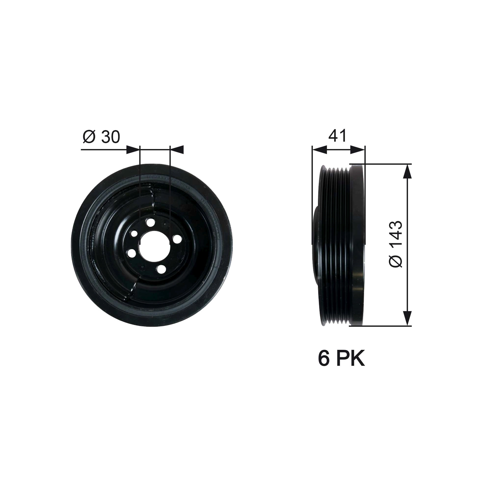 Belt Pulley, crankshaft