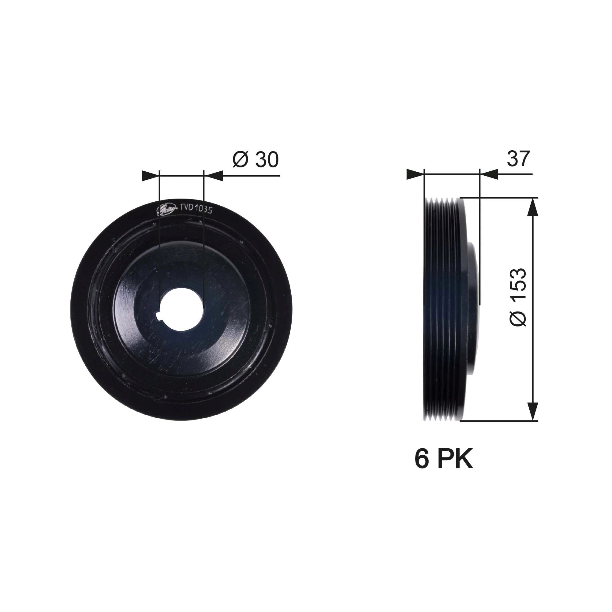 Belt Pulley, crankshaft