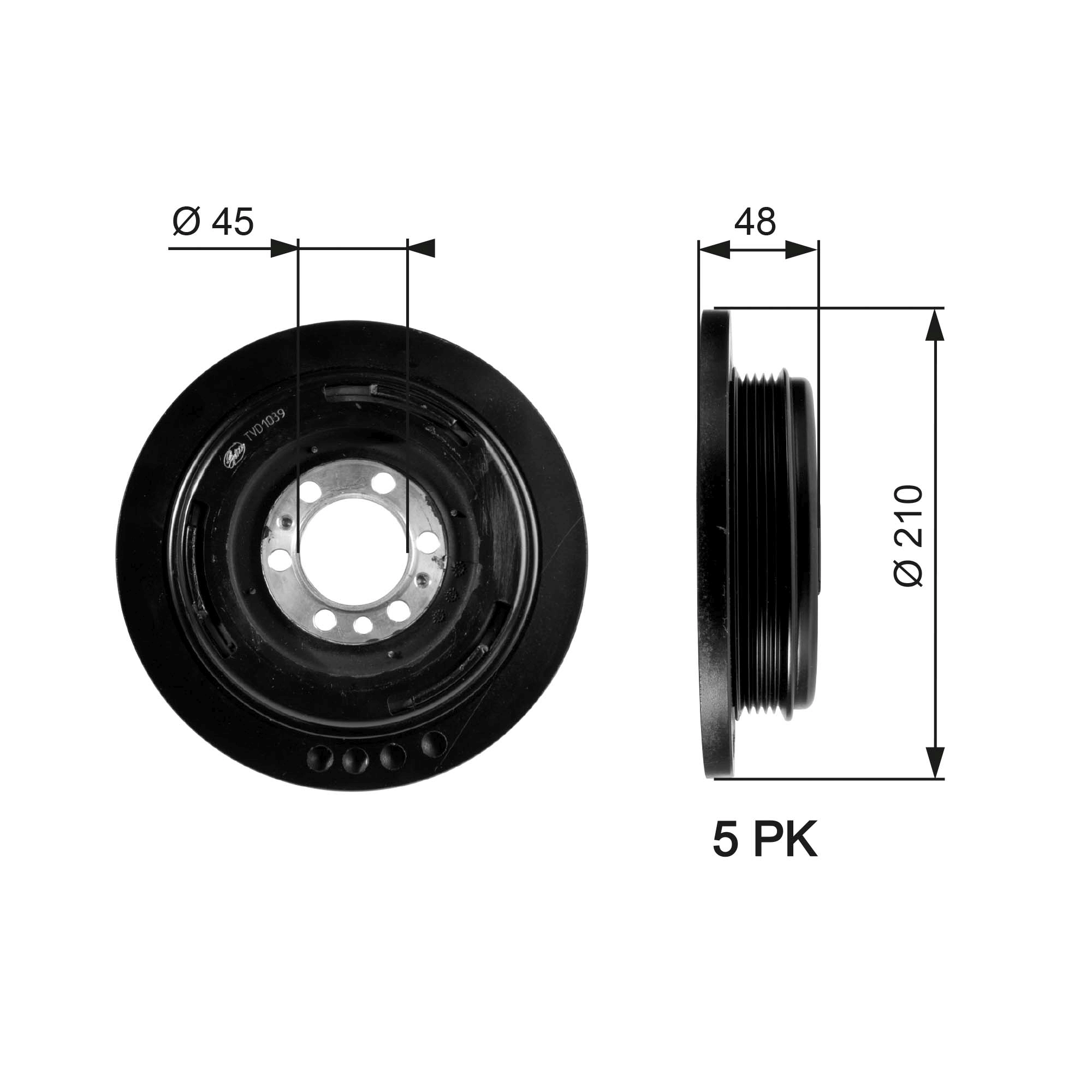 Belt Pulley, crankshaft